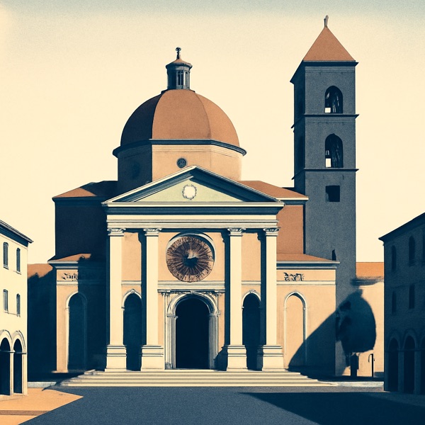 Churches & basilicas illustration