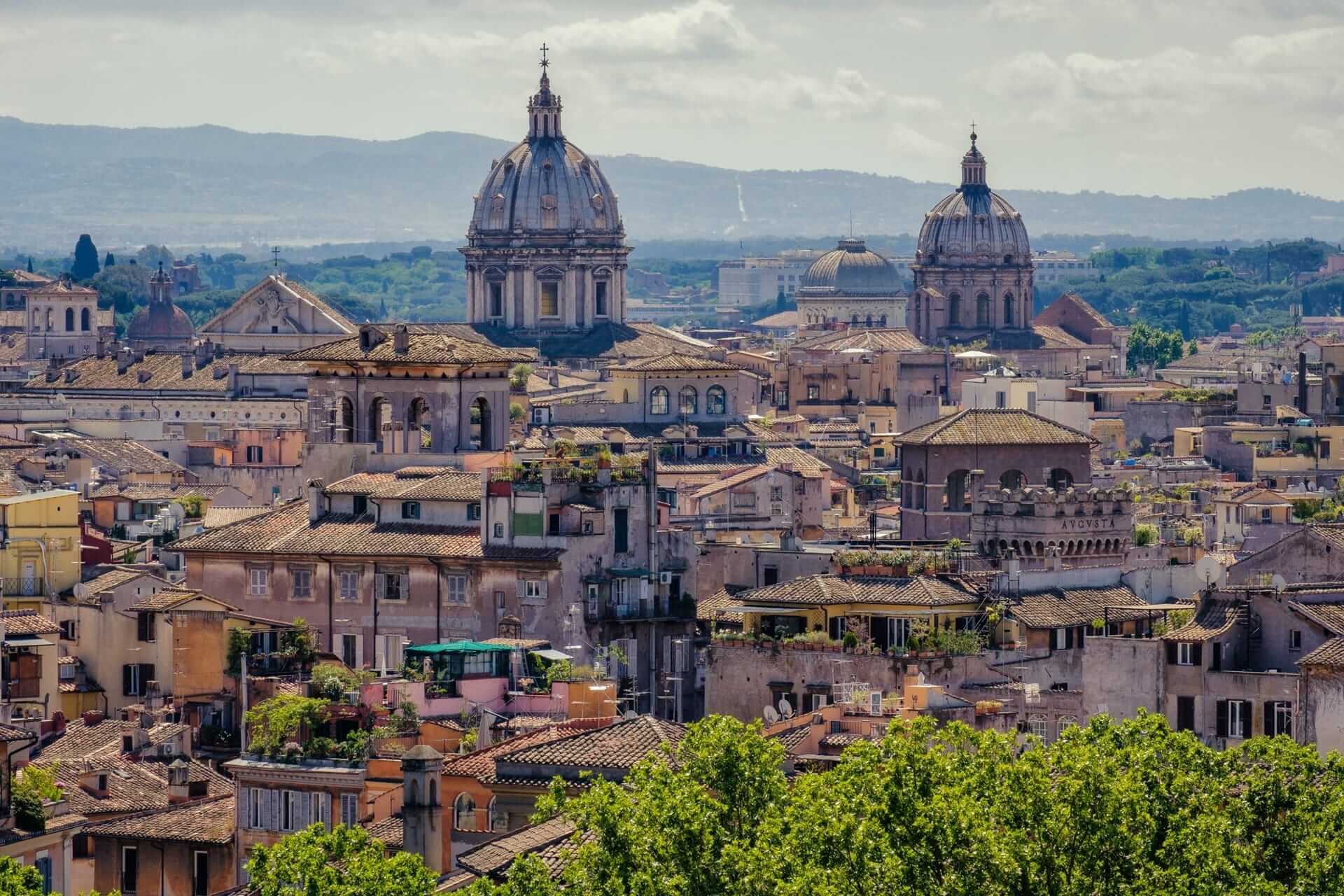 Beautiful view of Rome