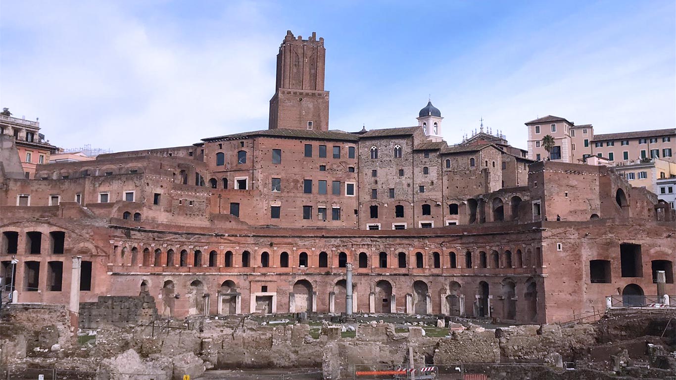 Trajan's Market - front, Rome