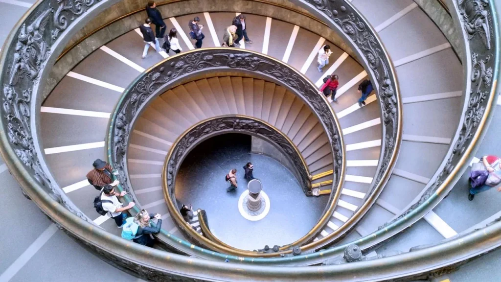 The Bramante spiral staircase in the Vatican Museums