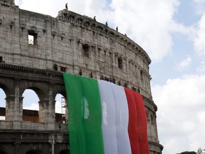 Colosseum & Italian Flag - 2June